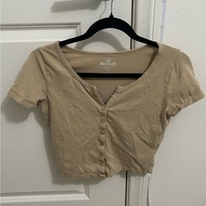 Tan baby tee